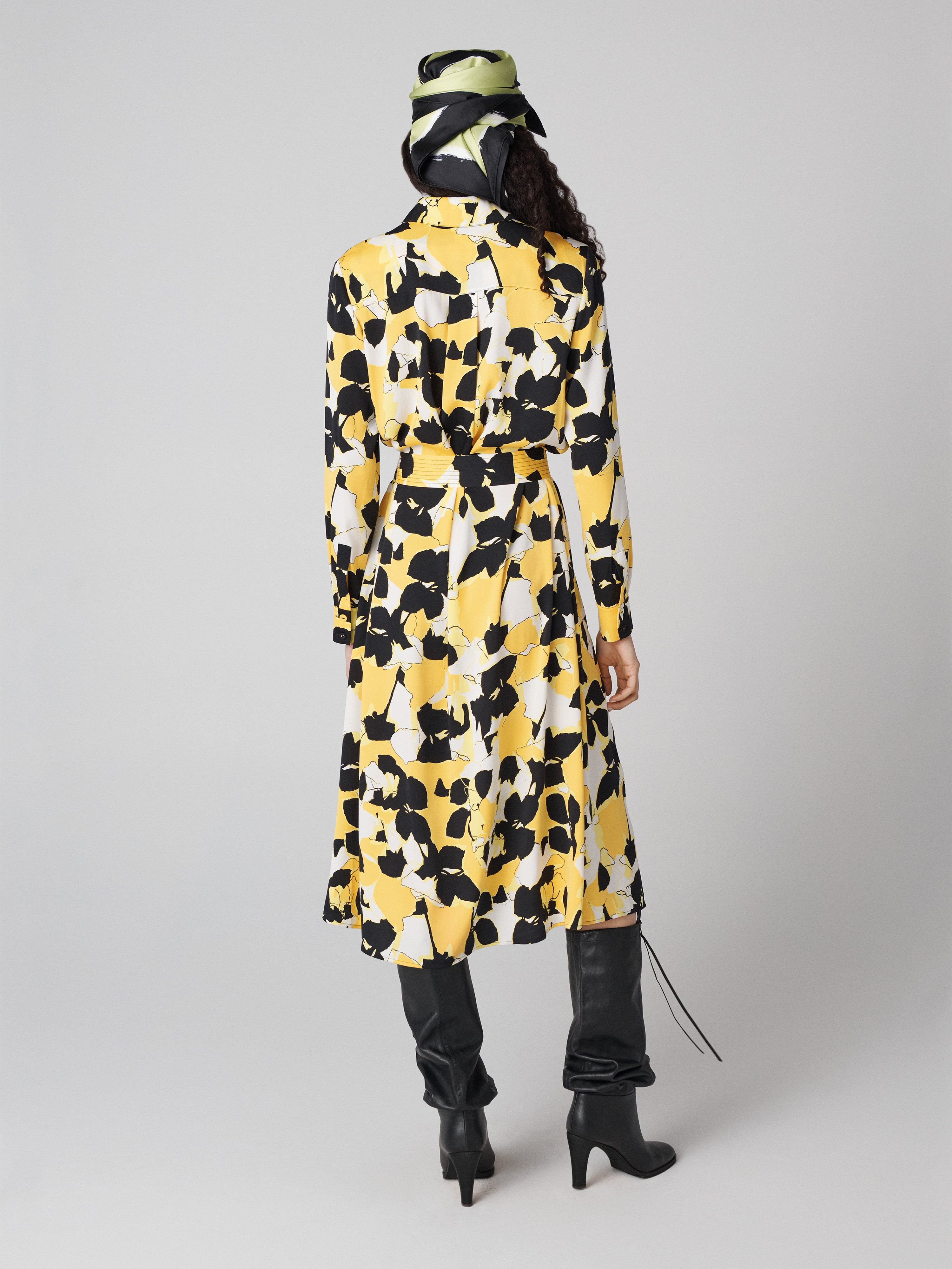Maya Silk Shirt Dress - 2