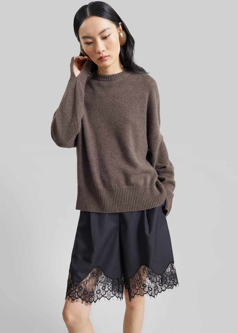Lido Lace Bermuda Shorts - Dark Grey 7