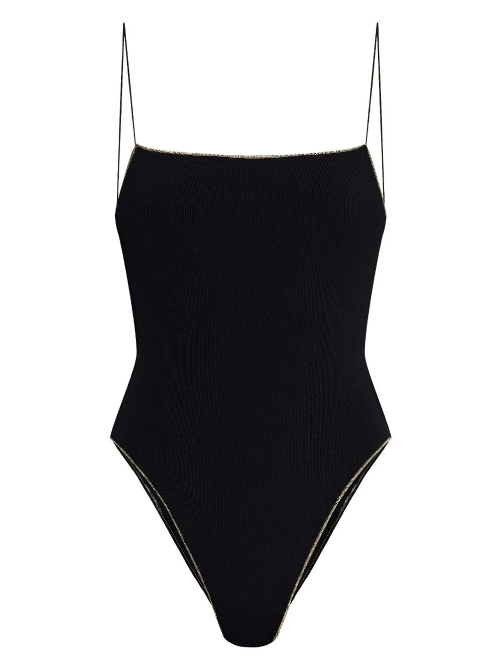 logo-lettering swimsuit - 1