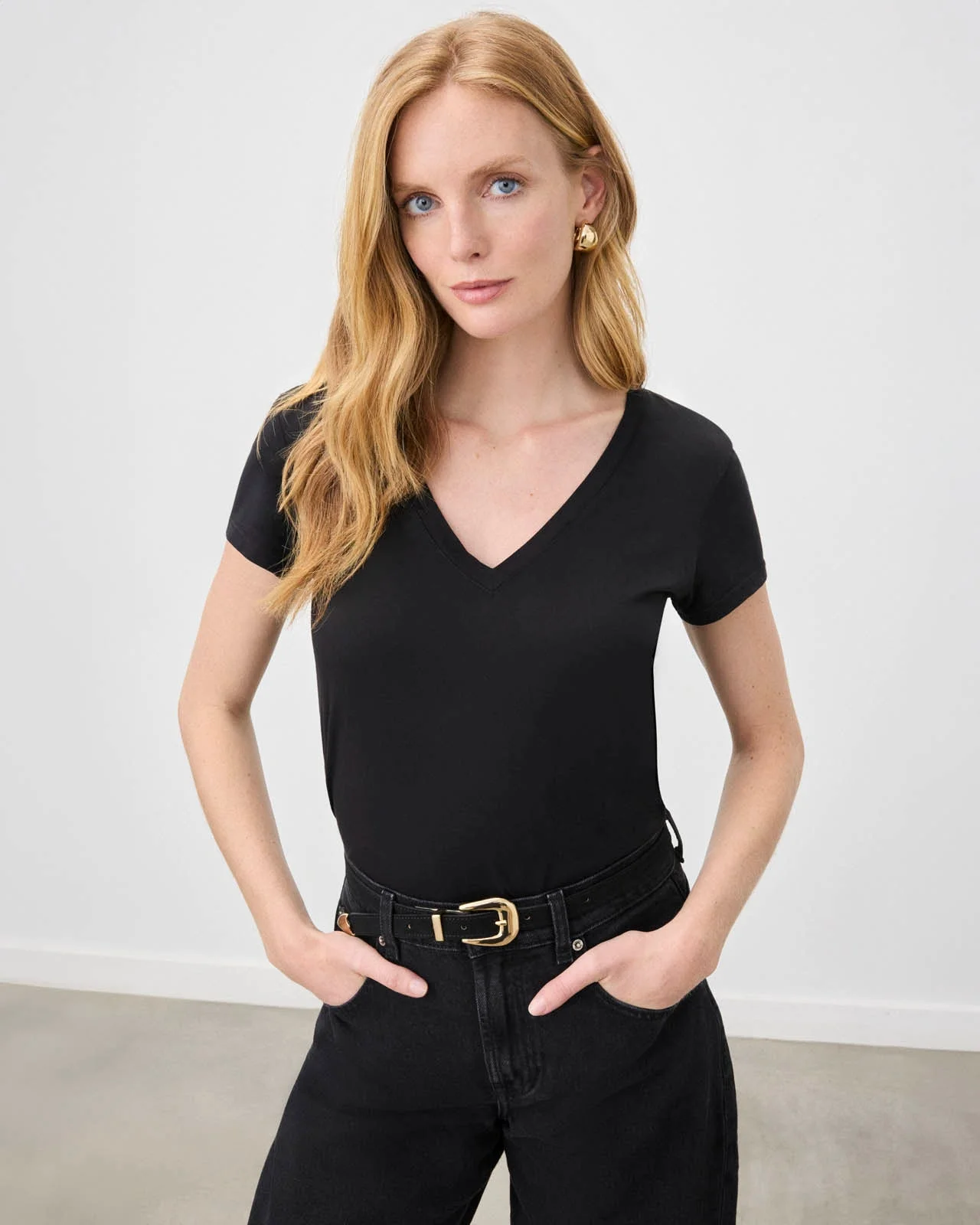 Kate V-Neck Tee - 1