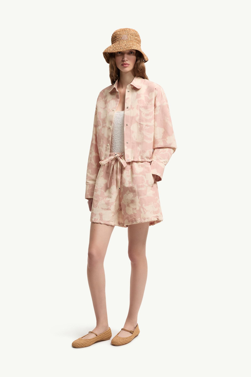 Moncler Floral Print Chiné Shorts outlook