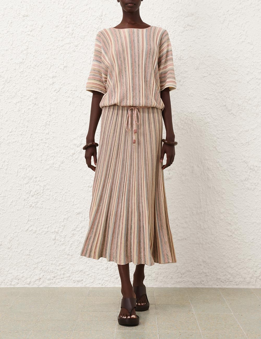 ILLUMINATE MOULINE MAXI DRESS - 7