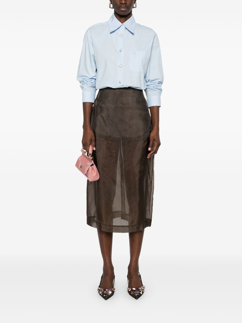 N°21 logo-embroidered shirt outlook