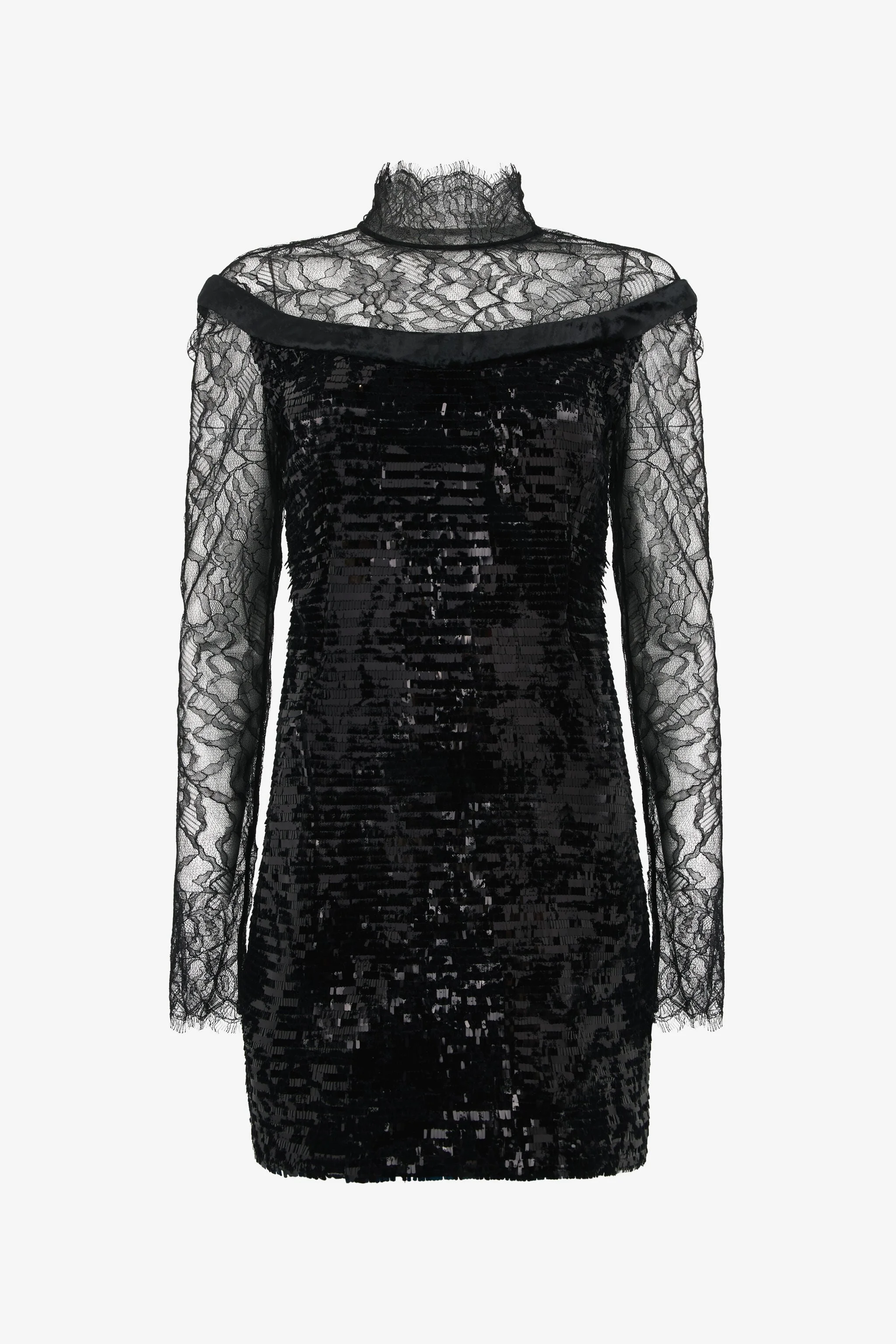 Dress in Lace with Sequins - 1
