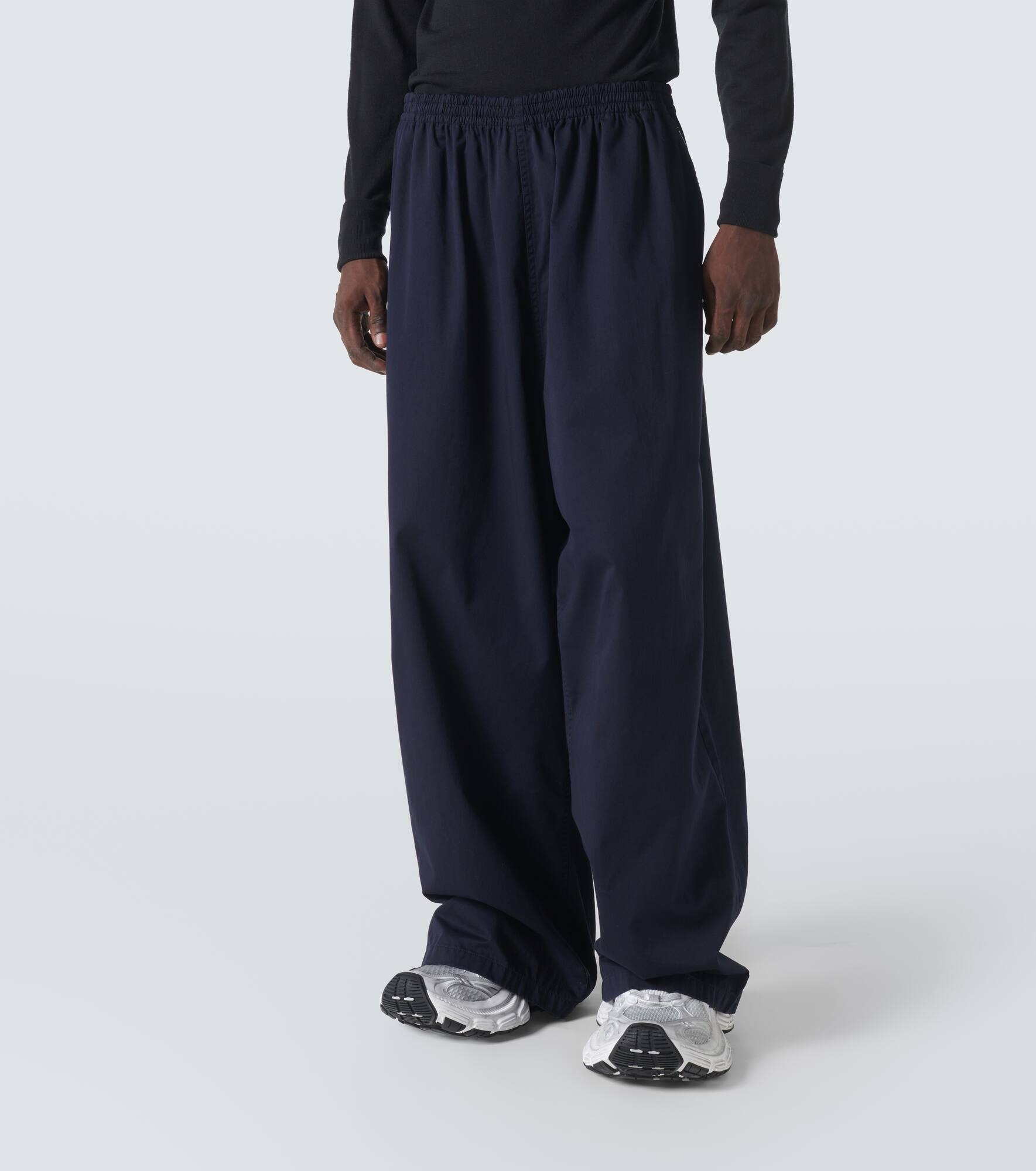 Cotton wide-leg pants - 3