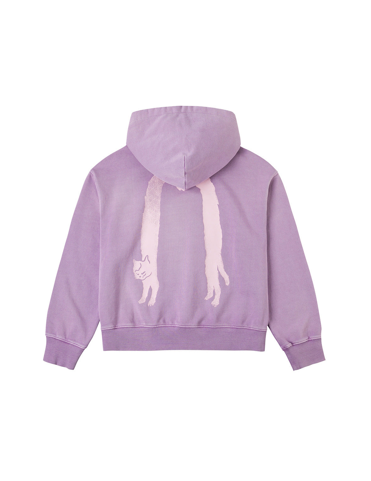 Fuzzy Cat Daicock Print Cropped Hoodie - 10