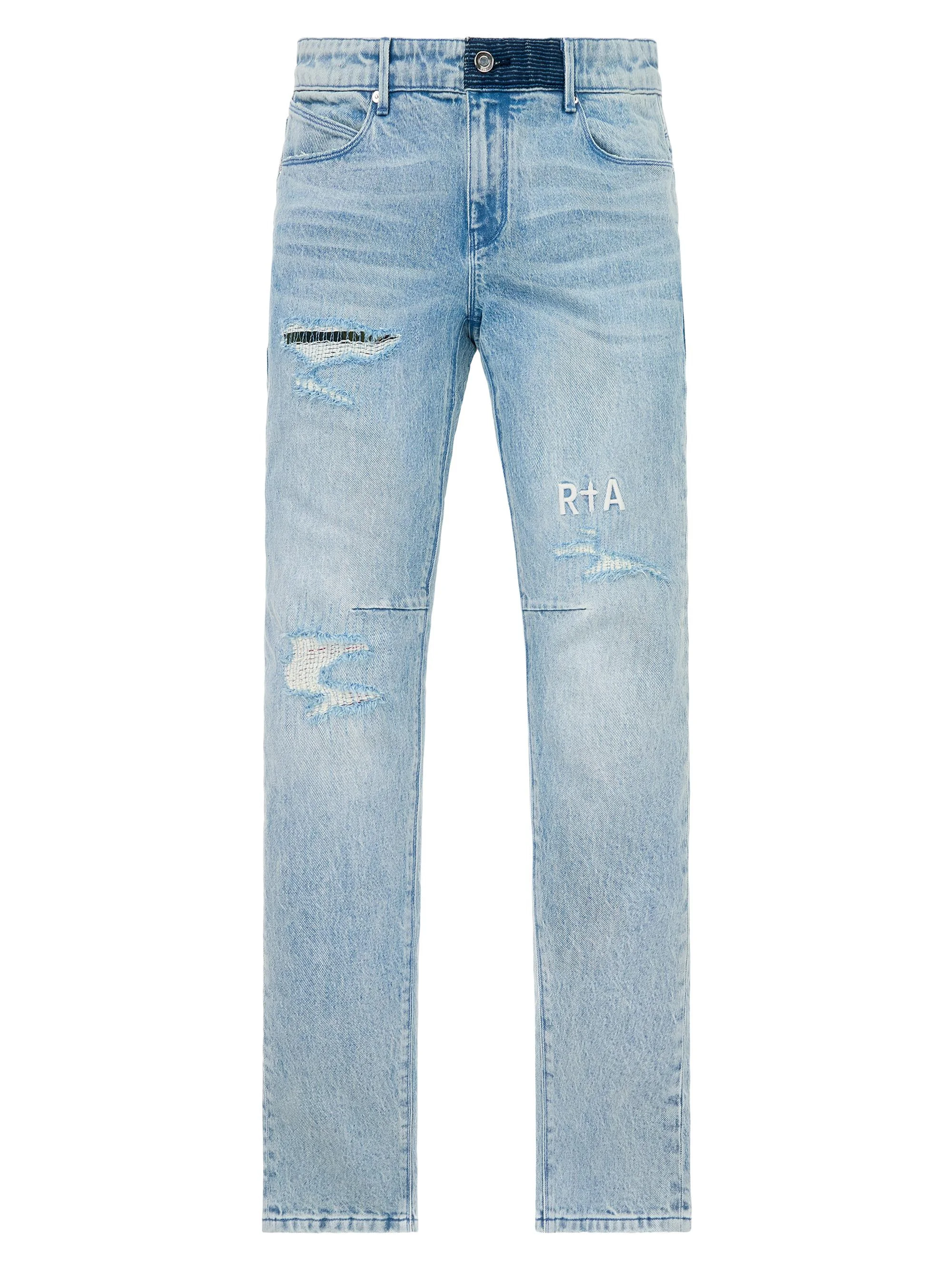 Men's Chaparral Clayton Cotton-Blend Skinny Jeans - Frayed Indigo - 1