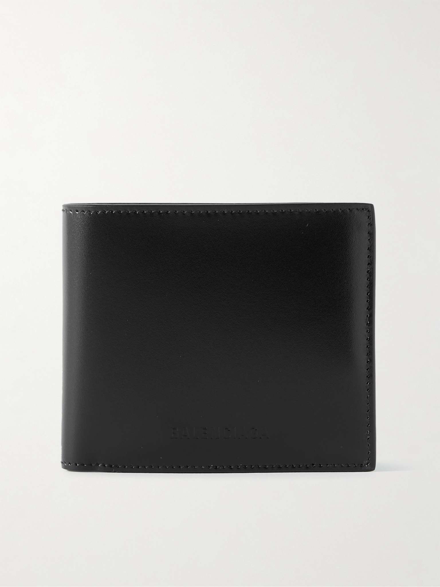 Logo-Embossed Leather Billfold Wallet - 1