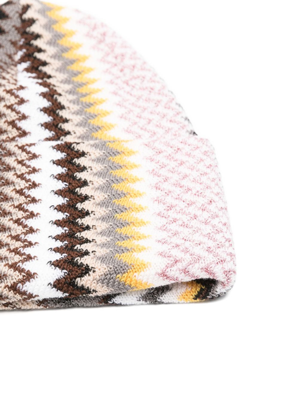 zigzag knitted beanie - 3