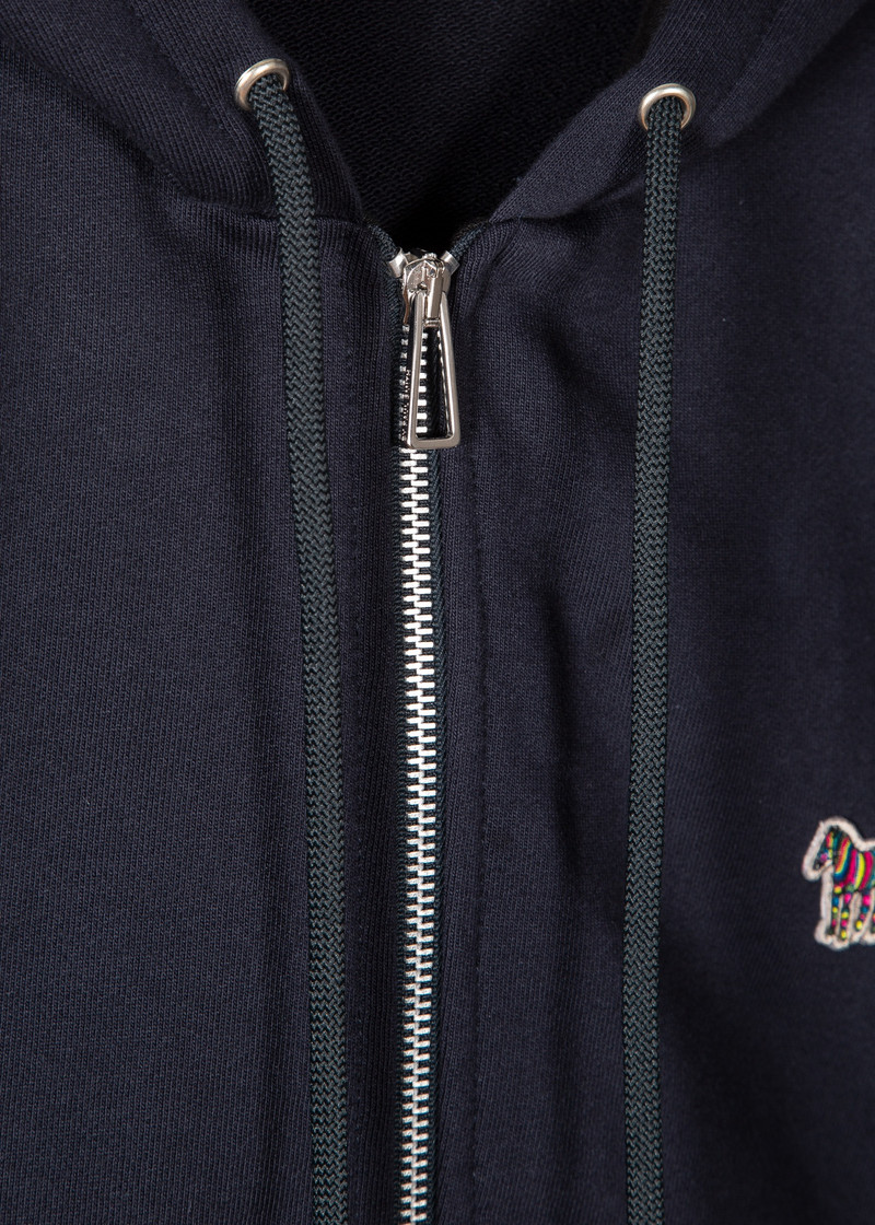 Paul Smith Zip-Front Zebra Logo Hoodie outlook