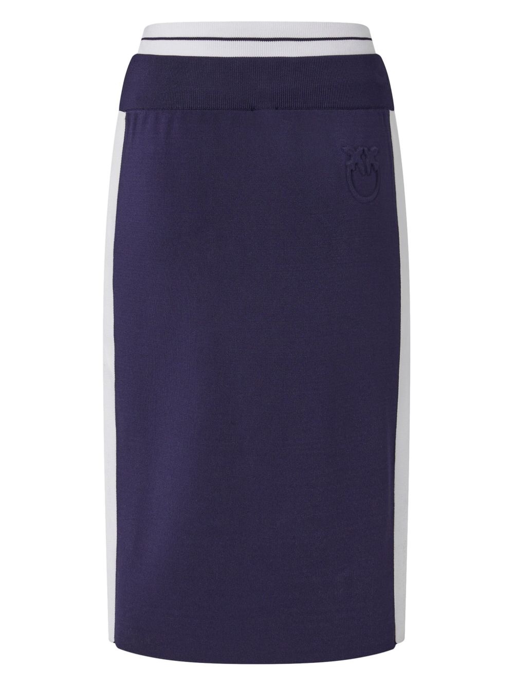 logo-waistband midi skirt - 2