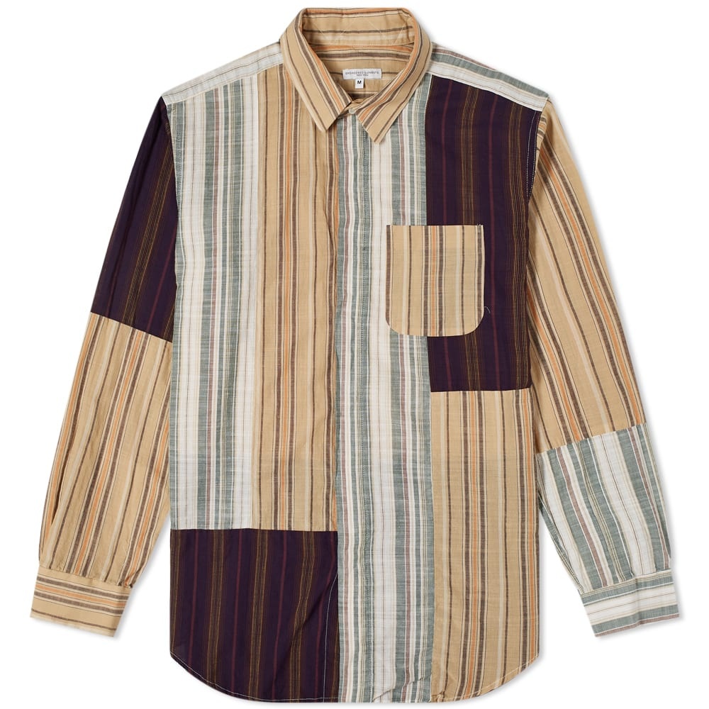 Engineered Garments Patchwork Stripe Combo Shirt - 1