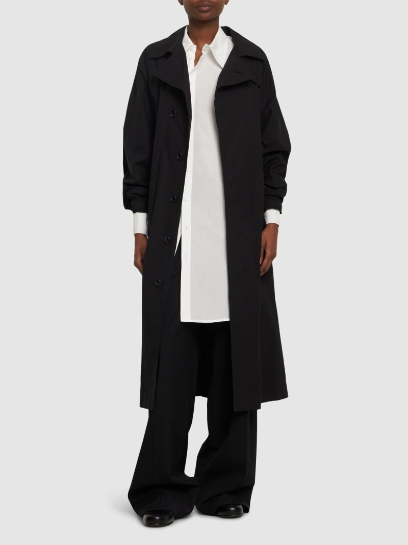 Cotton midi trench coat - 2