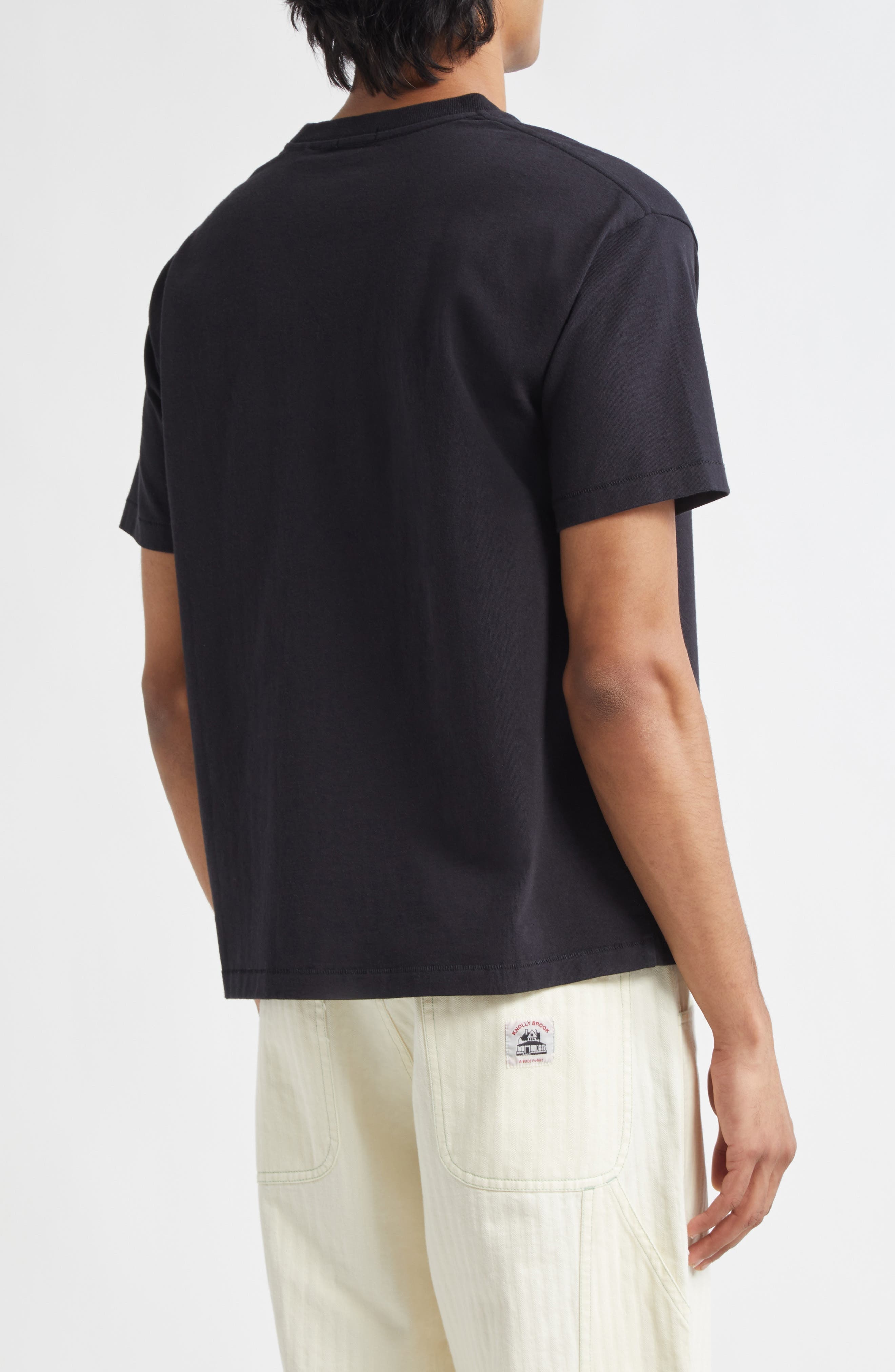 Bode Recreation Sails Pocket T-Shirt in Black at Nordstrom - 2