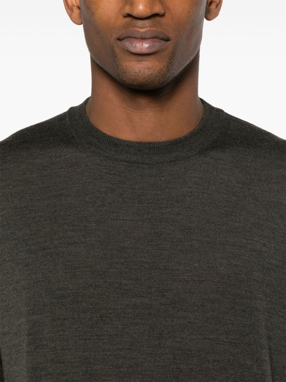 seam-detail wool jumper - 5