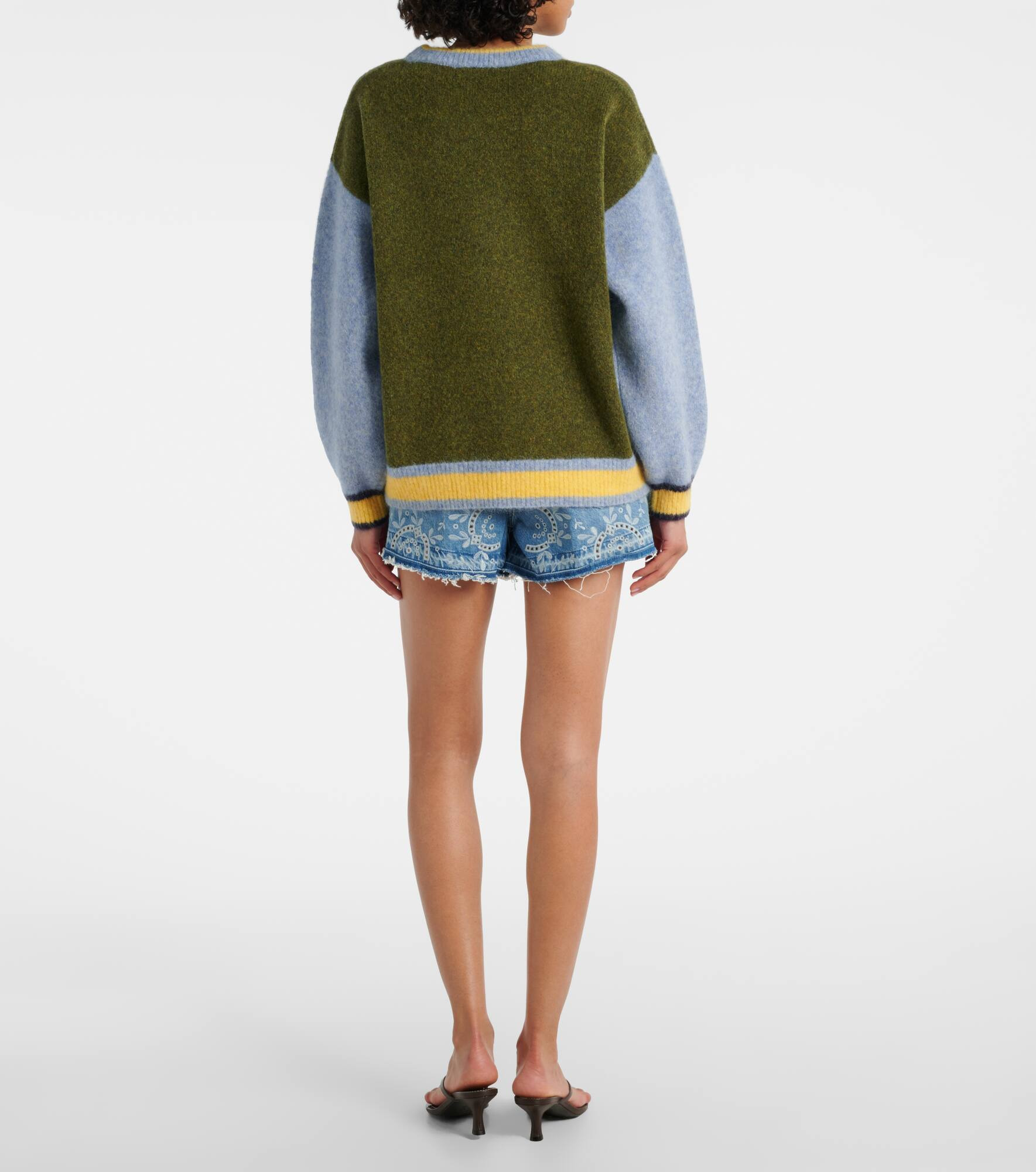 Anouk wool, alpaca, and mohair-blend sweater - 3