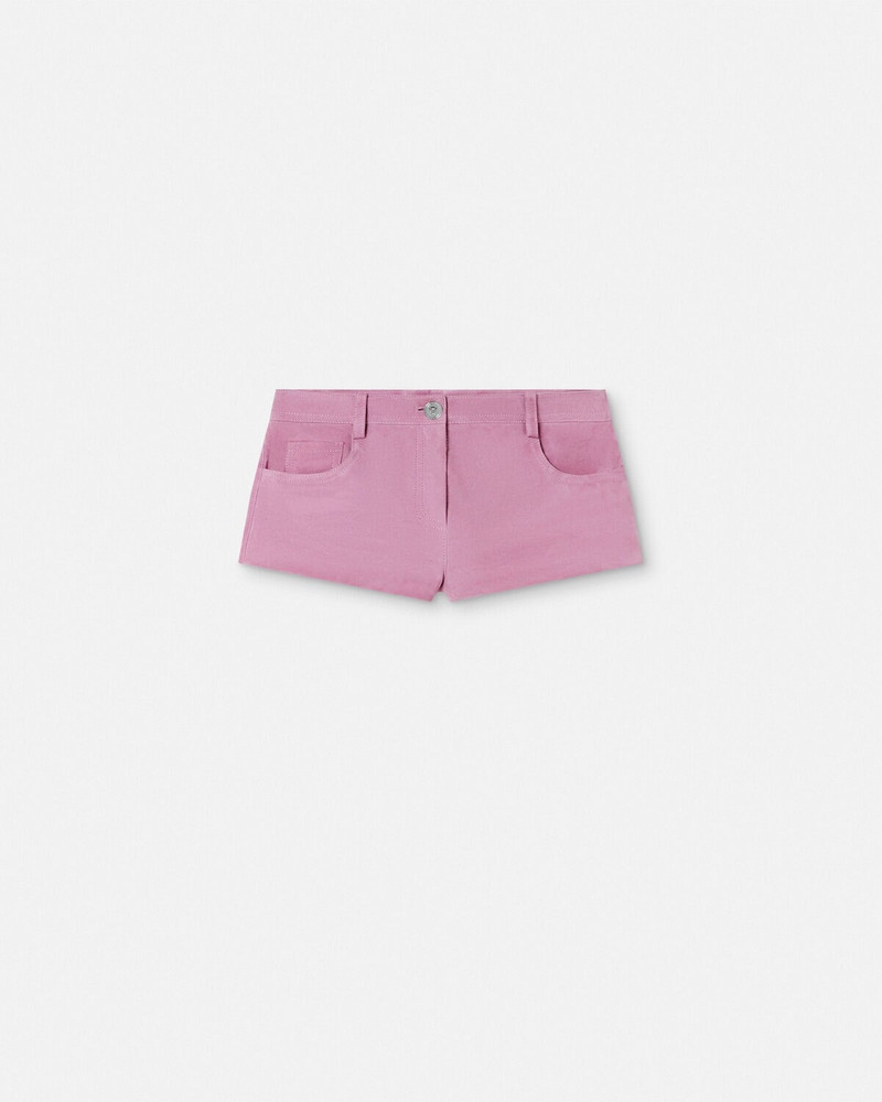 Suede Mini Shorts - 1