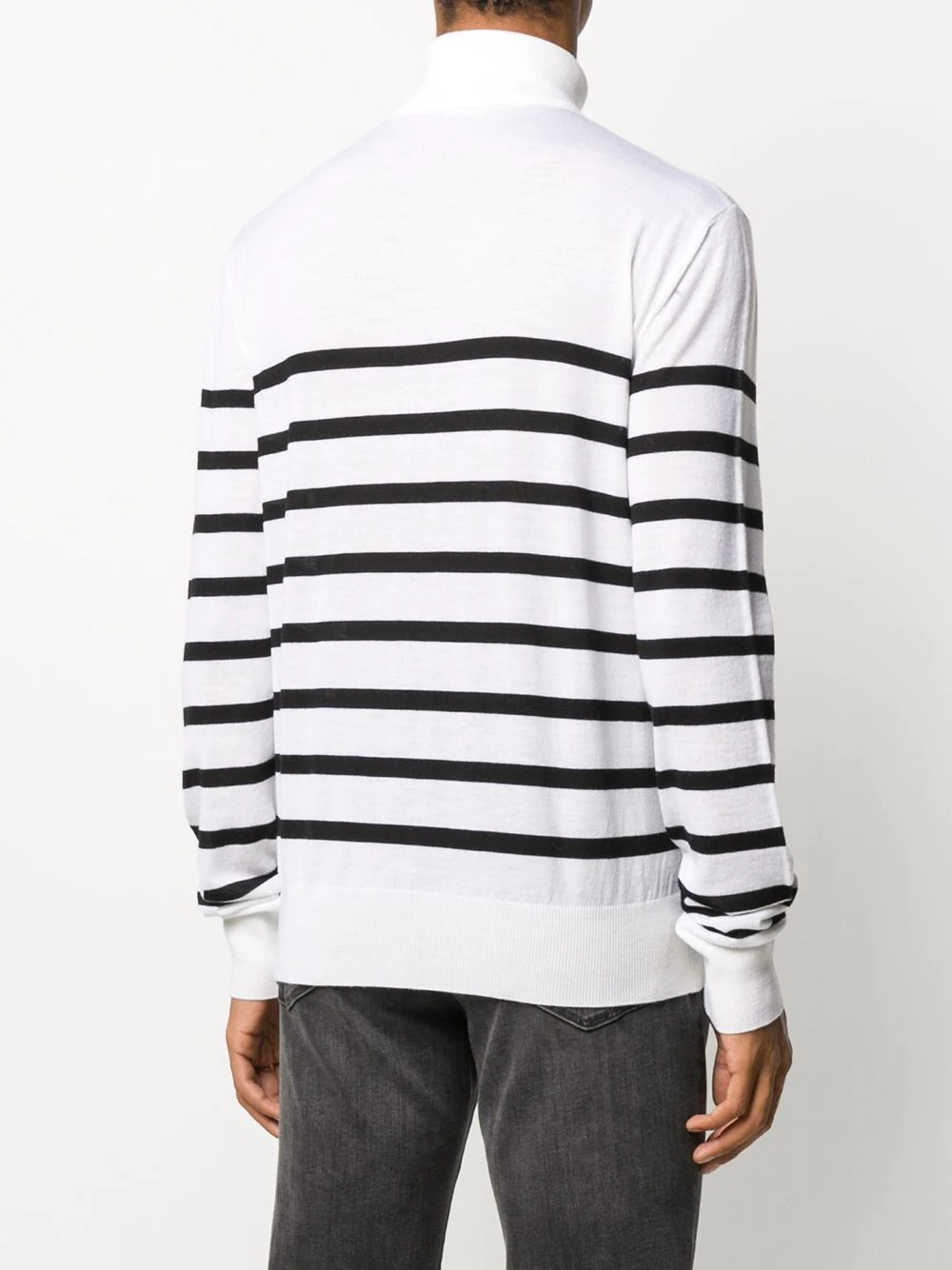 striped rollneck jumper - 4