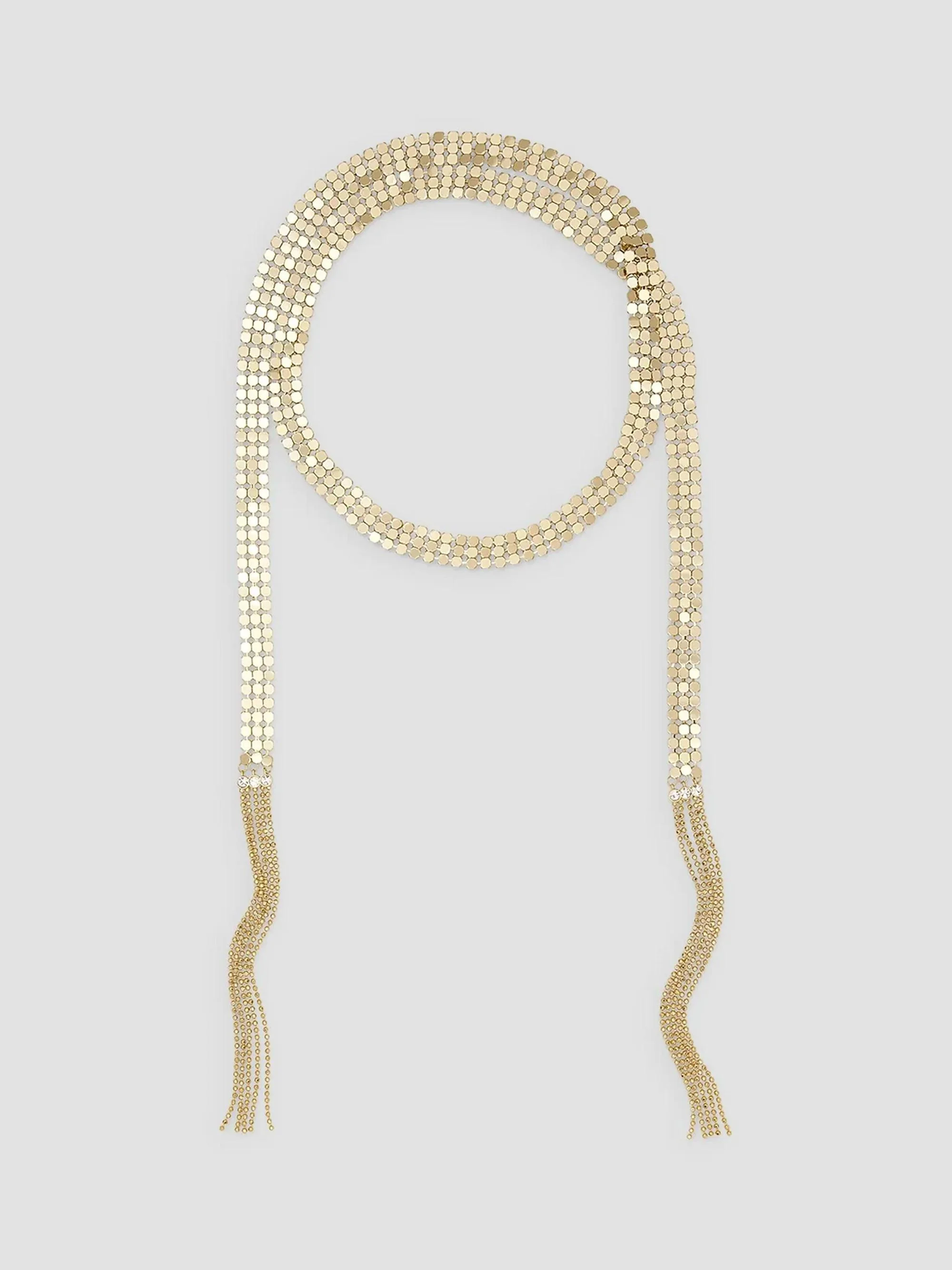 Women's Nora Goldtone Mesh Wrap Necklace - Gold - 1