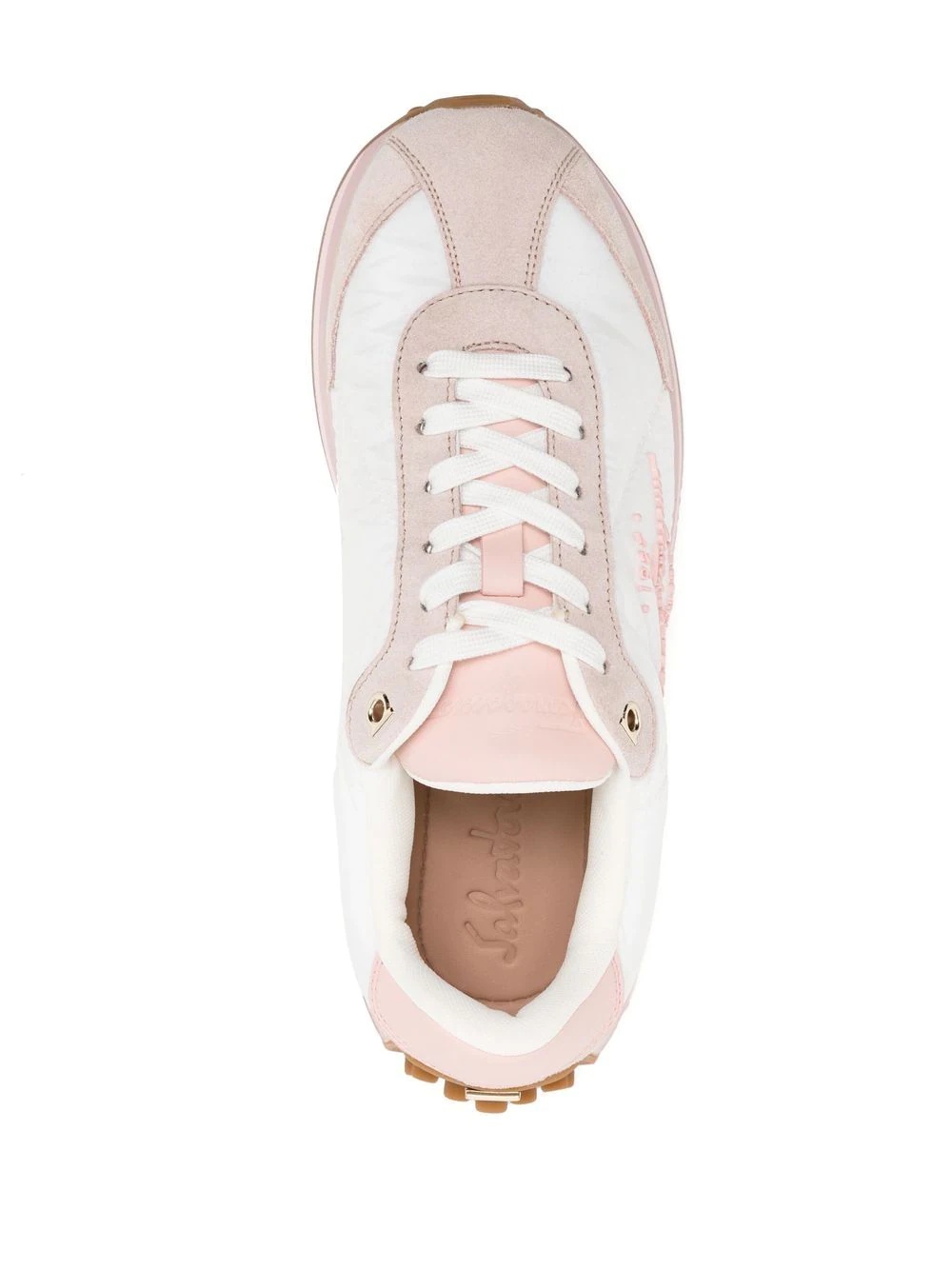 embossed-logo low-top sneakers - 4