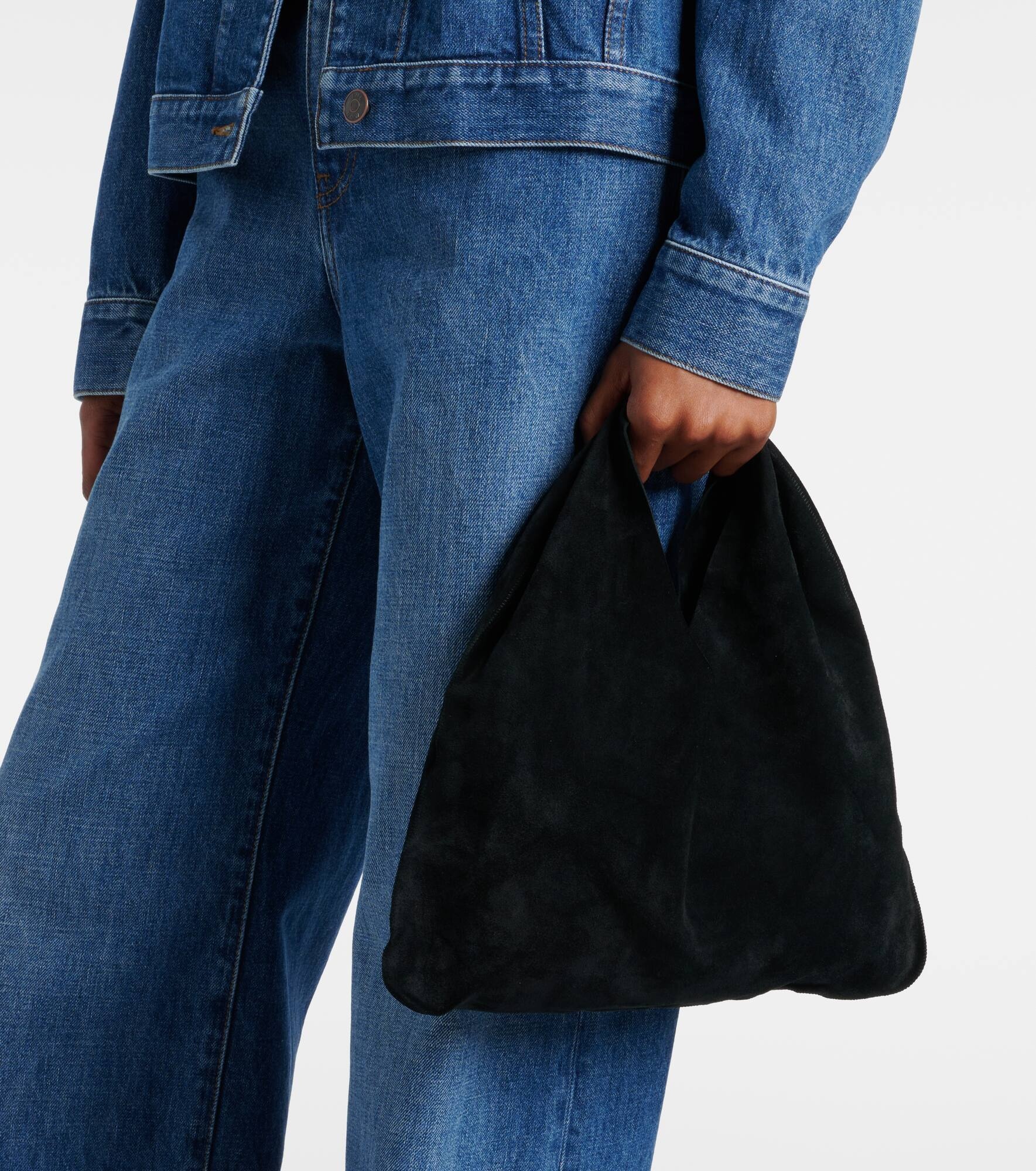 Bindle Small suede tote bag - 2