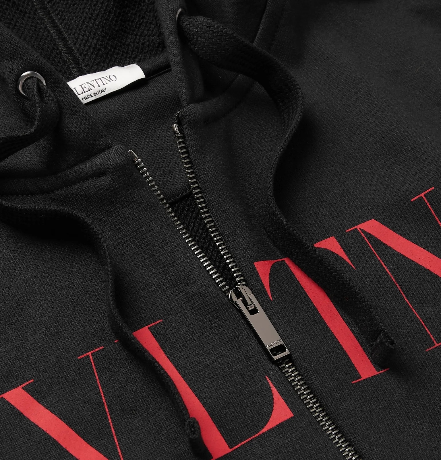 Logo-Print Loopback Cotton-Blend Jersey Zip-Up Hoodie - 6