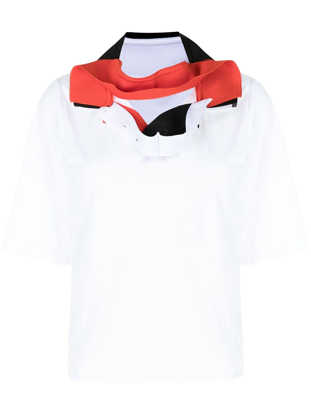 hybrid-collar polo shirt - 1