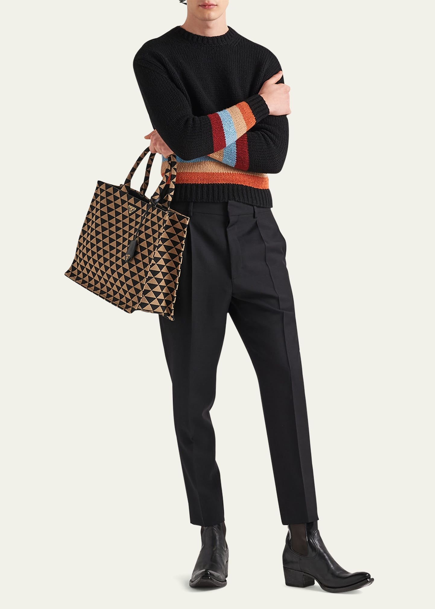 BLACK TWILL PANTS - 2