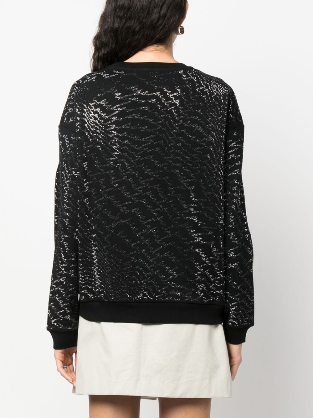 crystal-embellished crew-neck sweatshirt - 4