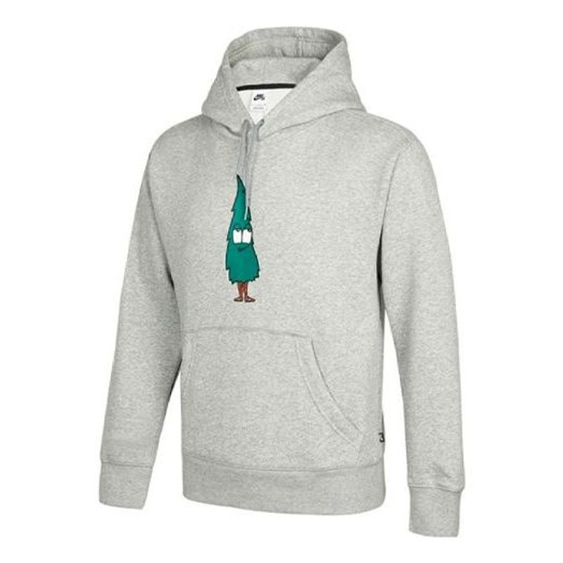 Nike SB Skateboard Cartoon Printing Skateboard Sports Fleece Knit Gray DJ3677-063 - 1