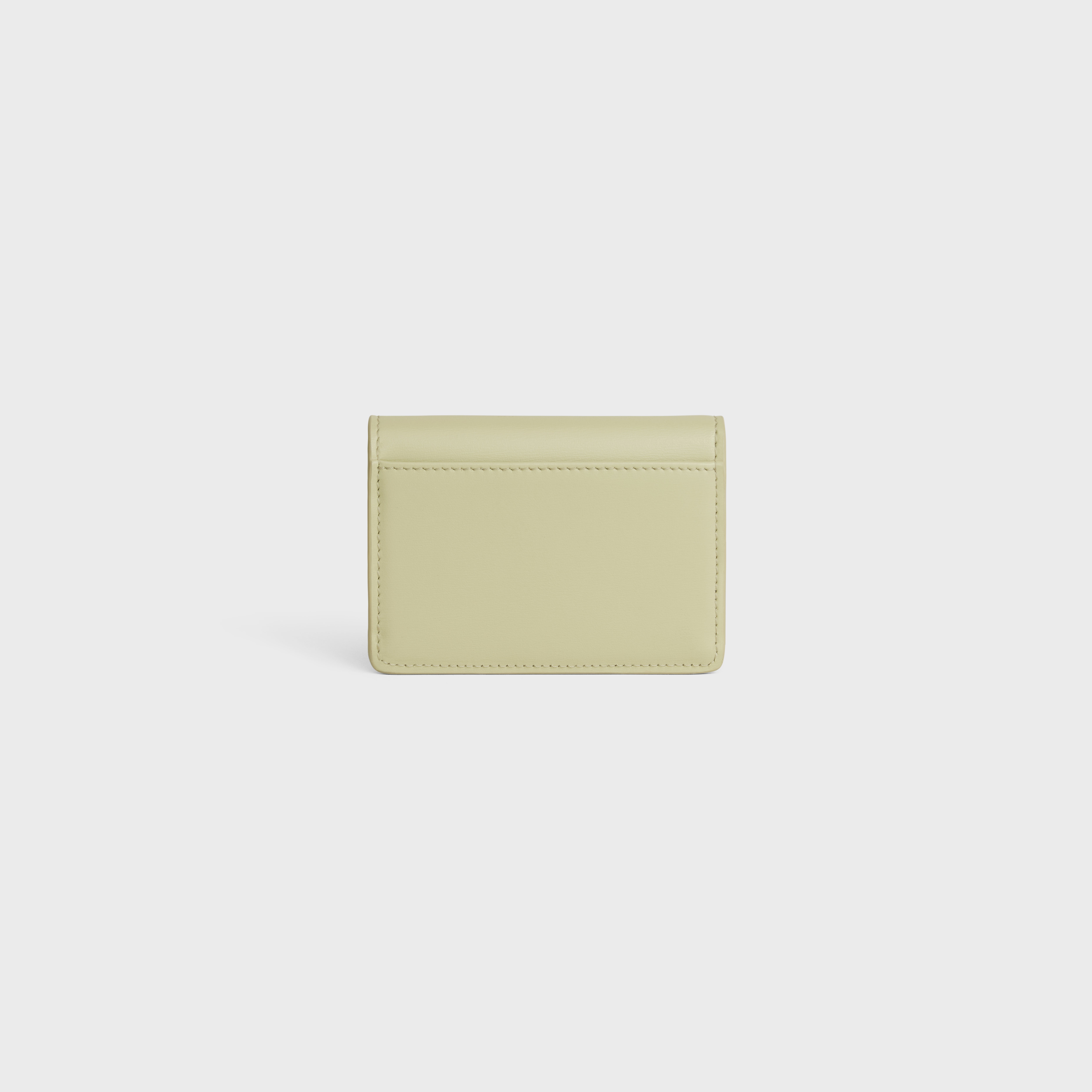 CARD HOLDER WITH FLAP TRIOMPHE in Shiny calfskin - 3