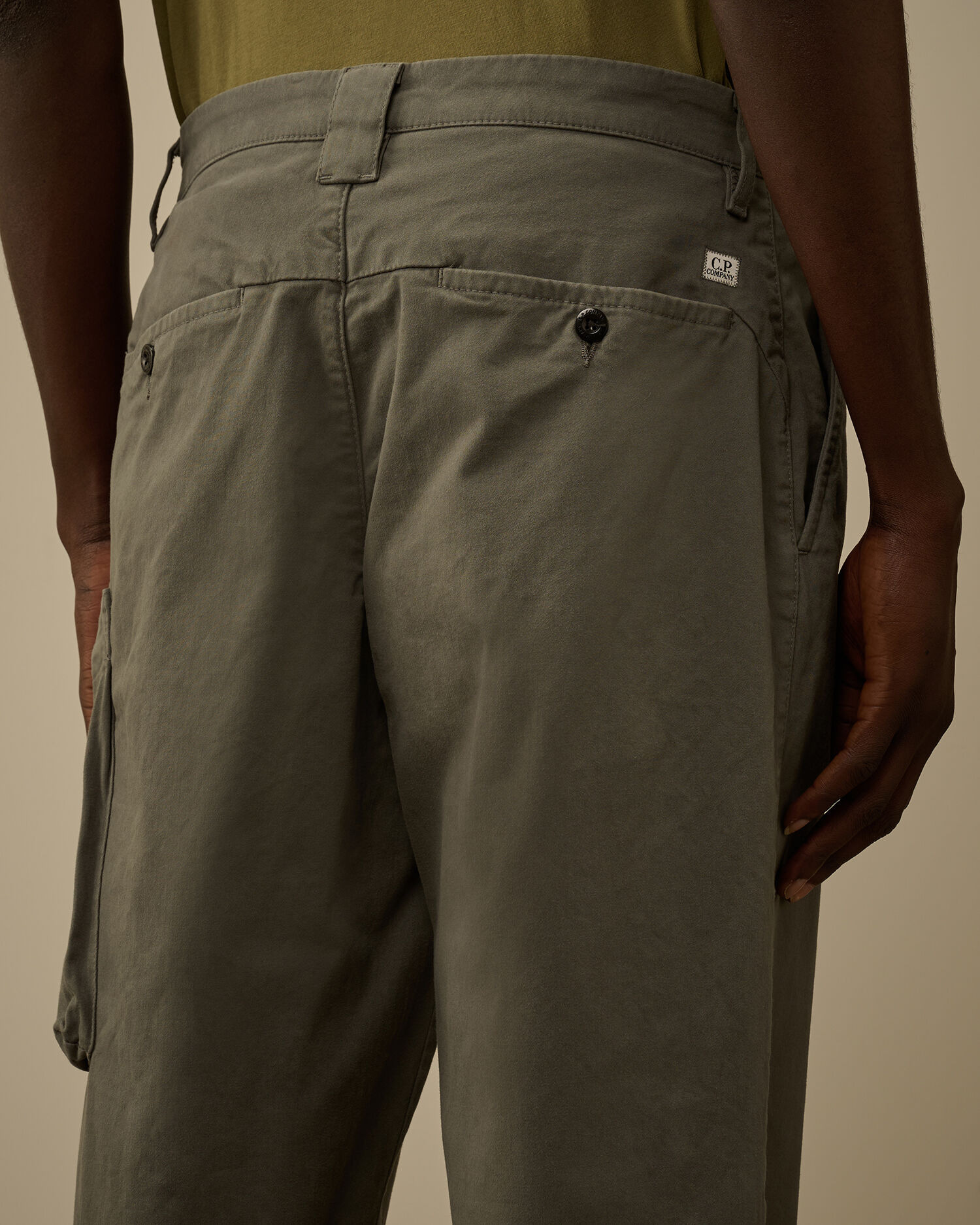 Stretch Sateen Regular Cargo Pants - 6