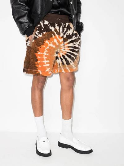 AMIRI tie-dye fleece shorts outlook