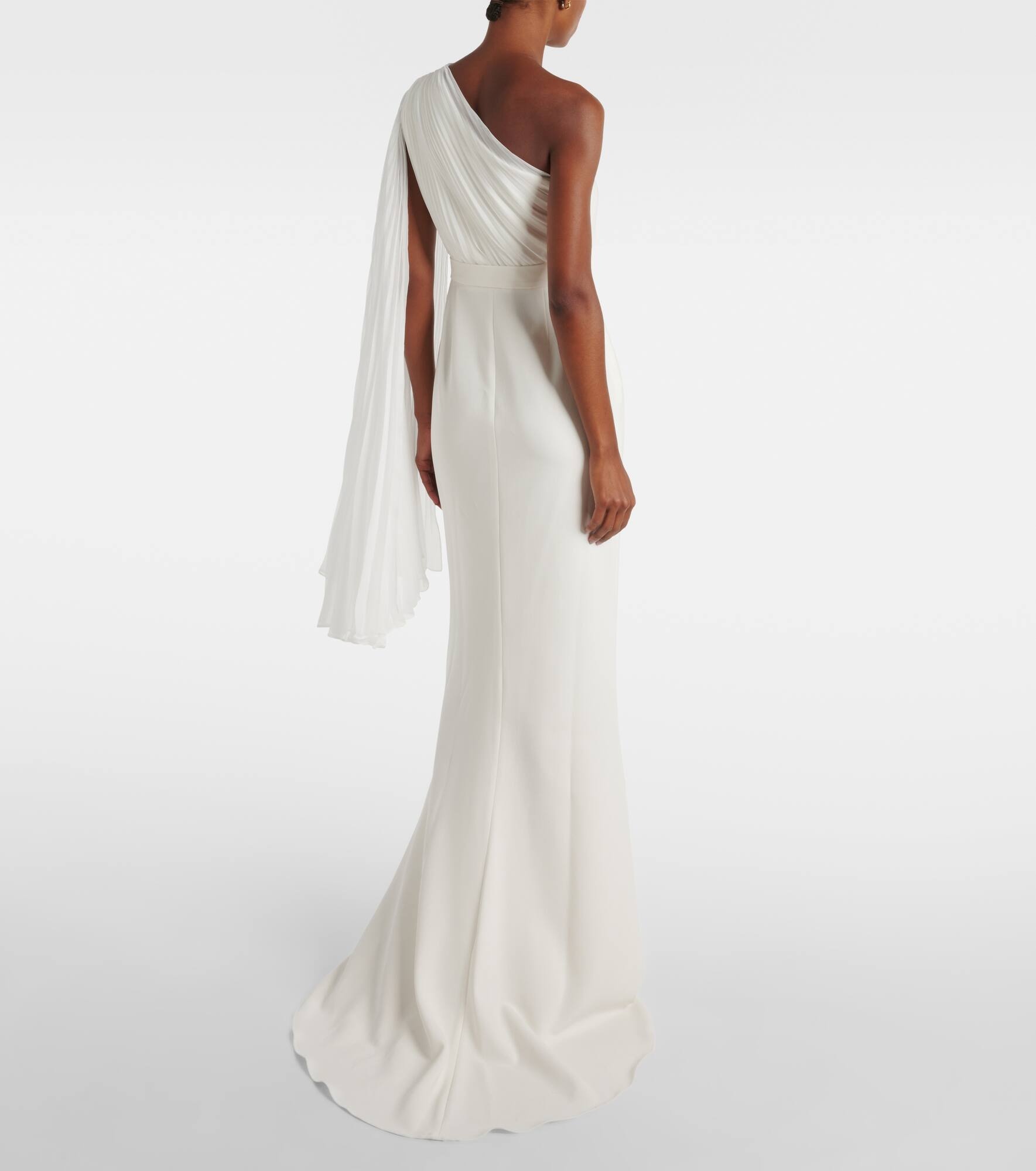 Bridal Lorena chiffon and cady gown - 3