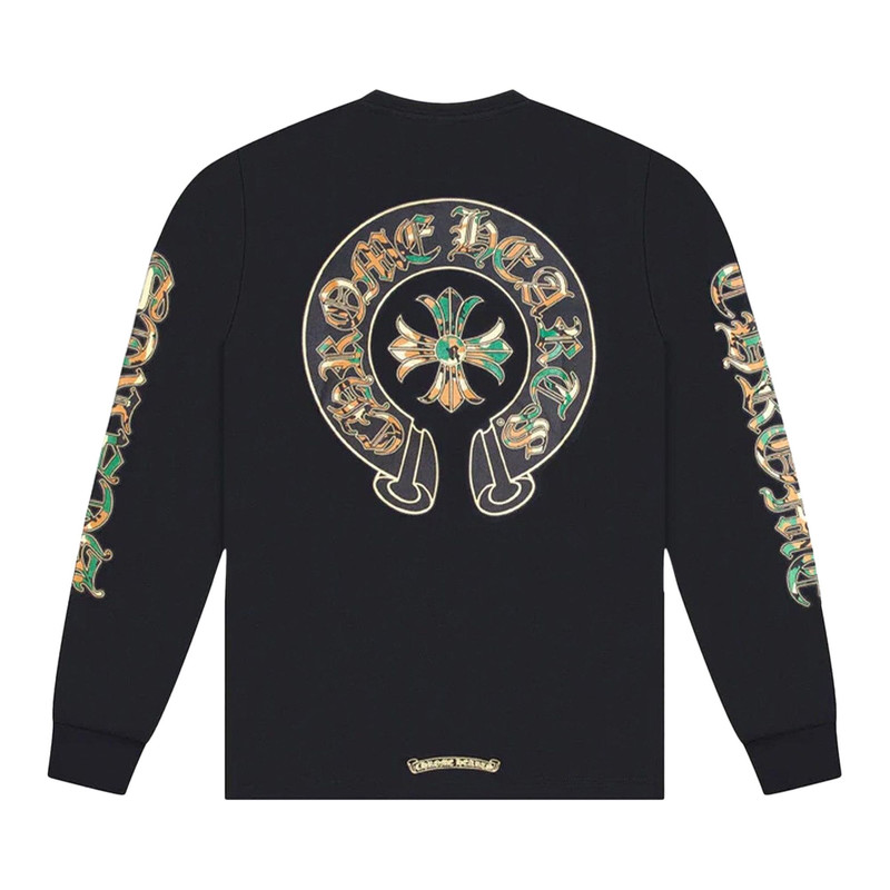 Chrome Hearts Chrome Hearts Horse Shoe Long-Sleeve T-Shirt 'Black/Camo' outlook