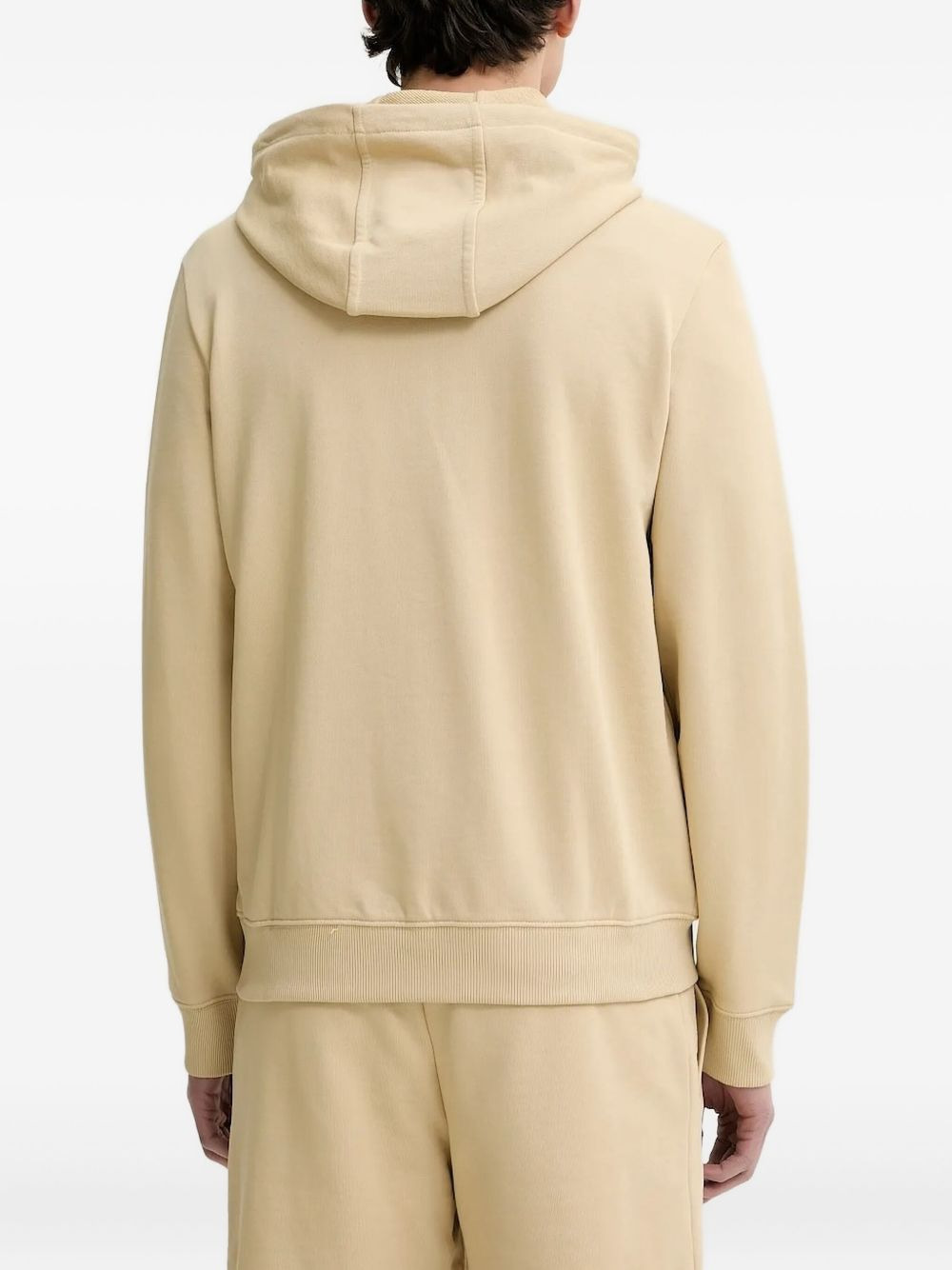 logo-patch zip-up hoodie - 2
