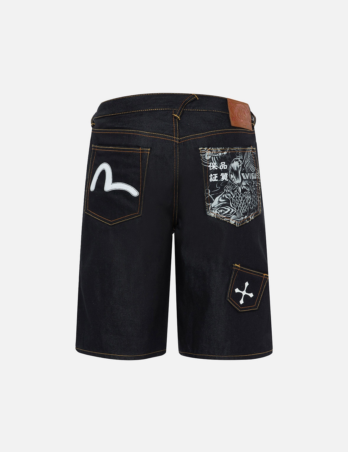 MULTI-POCKET RELAX FIT DENIM SHORTS - 2