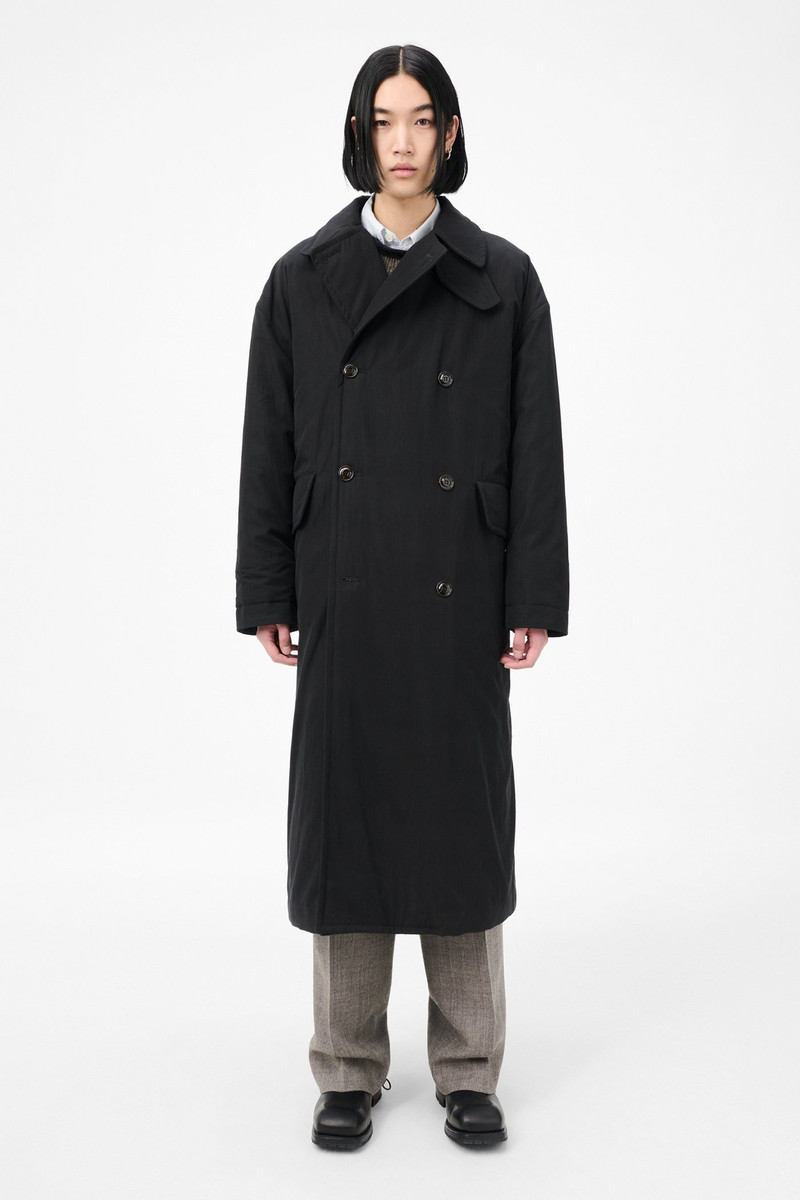 Our Legacy Duvet Trench Black Tide Cotton Nylon outlook