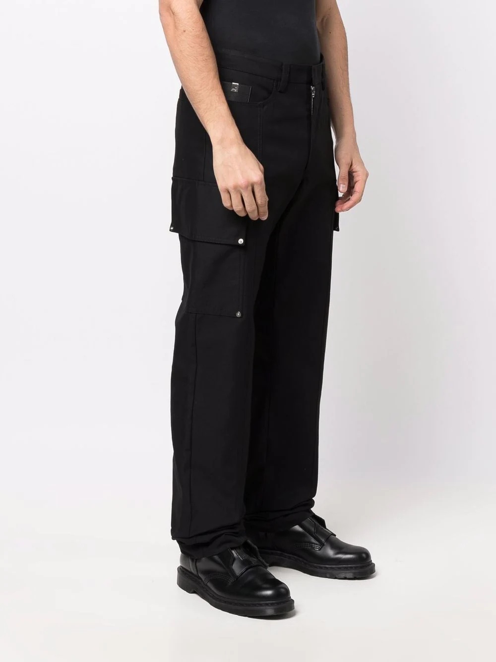 straight-leg cargo trousers - 3