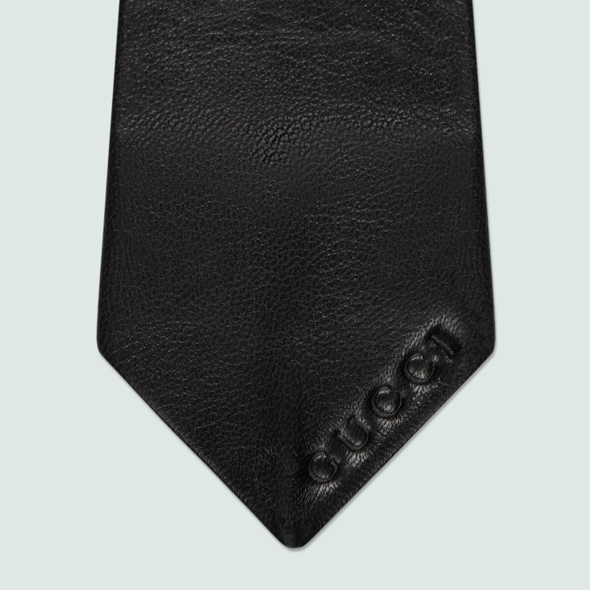 Button-closure leather tie - 5