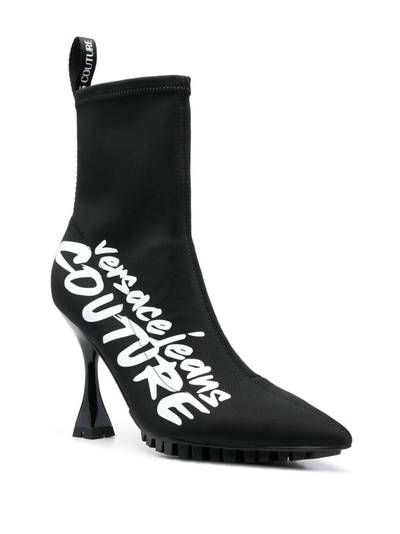 VERSACE JEANS COUTURE flair logo ankle boots outlook