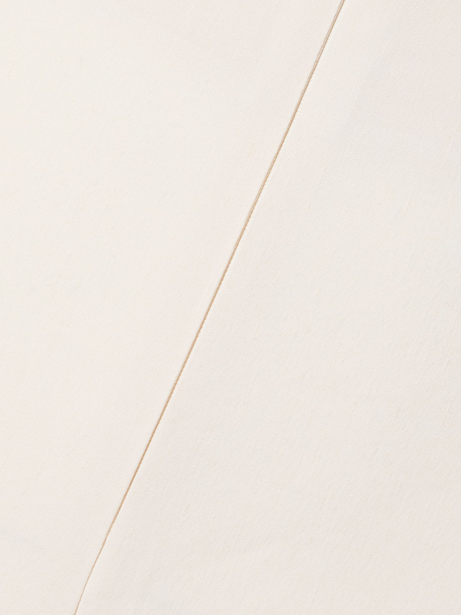 Asa linen-blend crepe straight-leg pants Ivory - 4