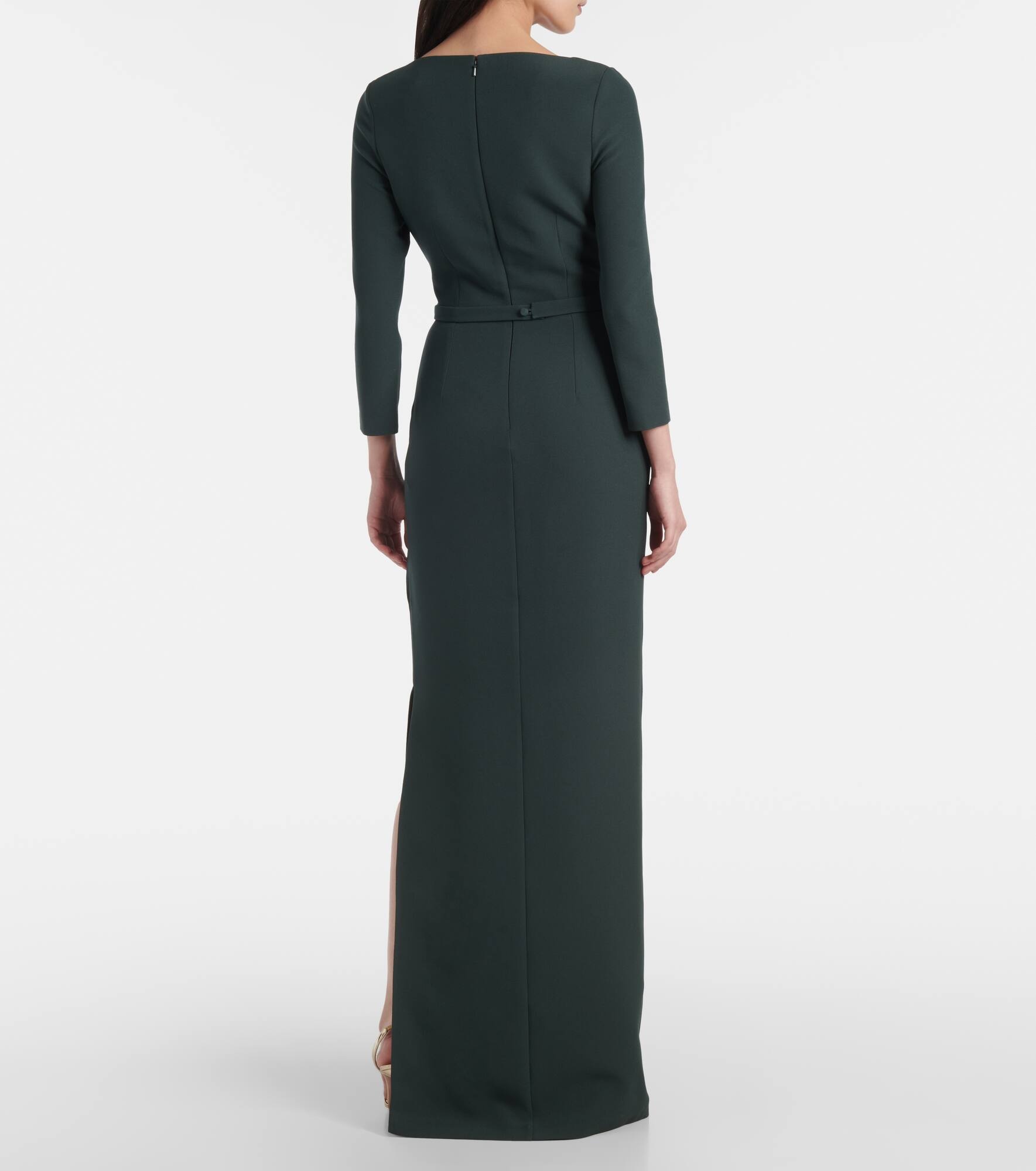Mahir draped crêpe gown - 3