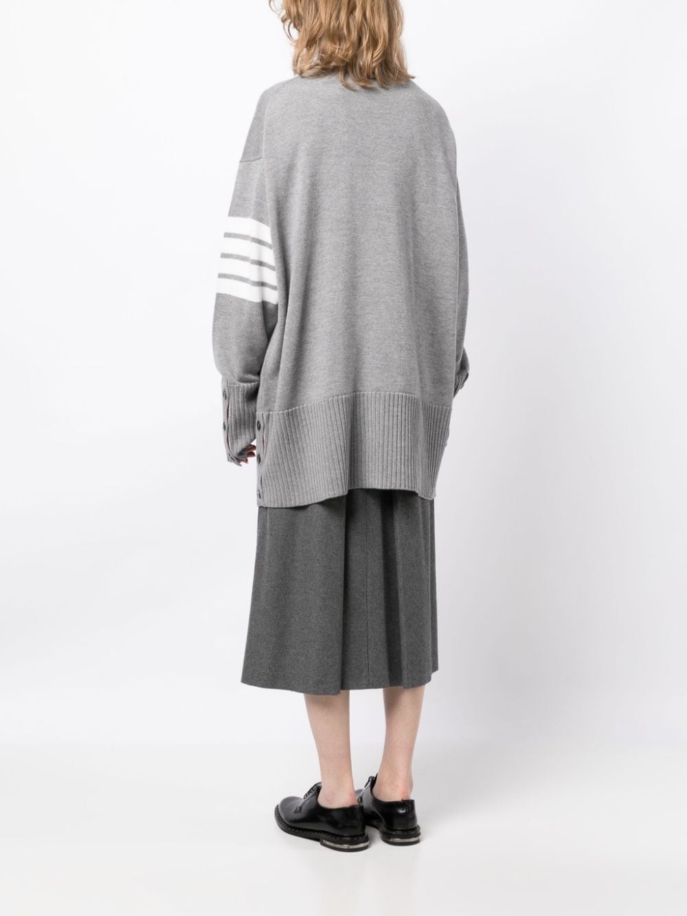 4-Bar virgin-wool cardigan - 4