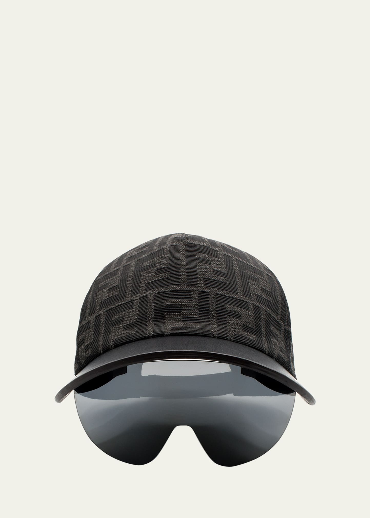 Men's Eyecap Shield Sunglasses with Baseball Cap - 1