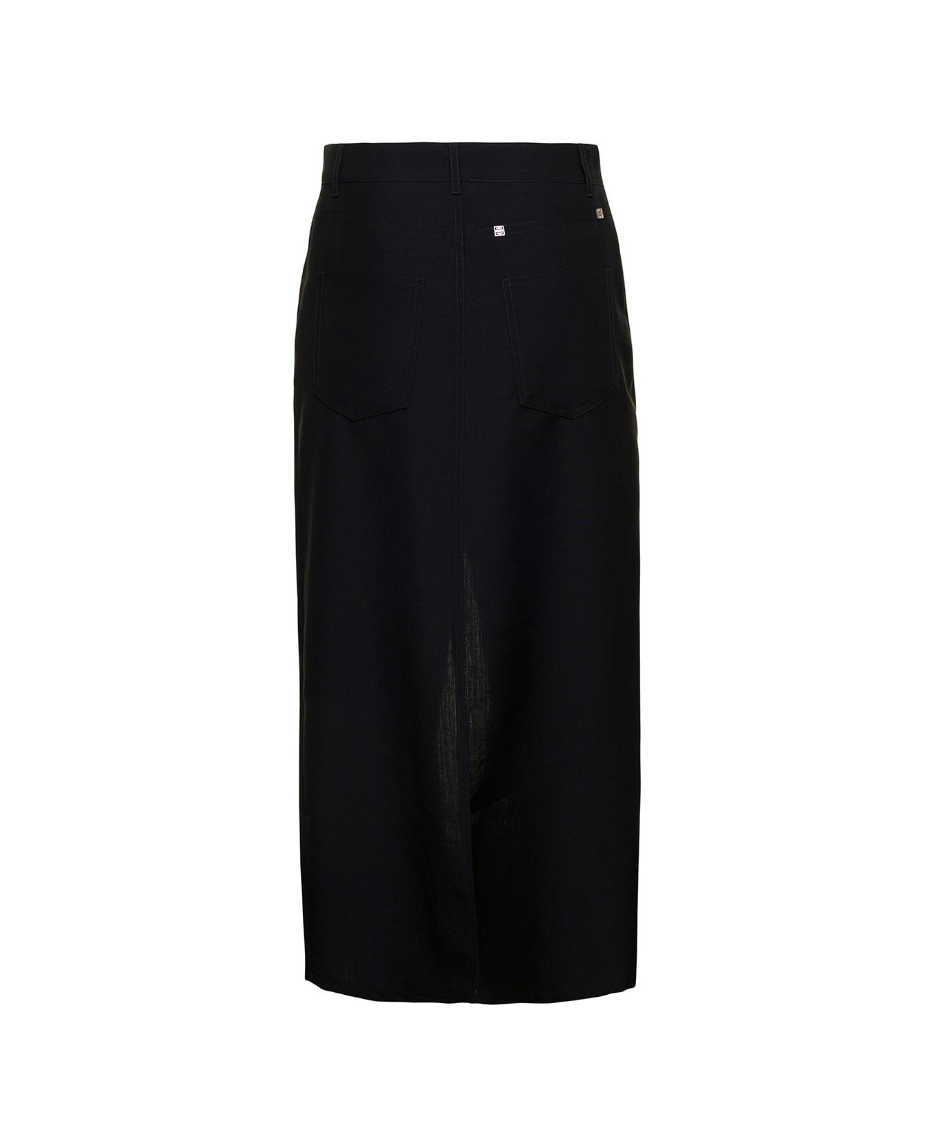 Long Skirt With Front Split - 2