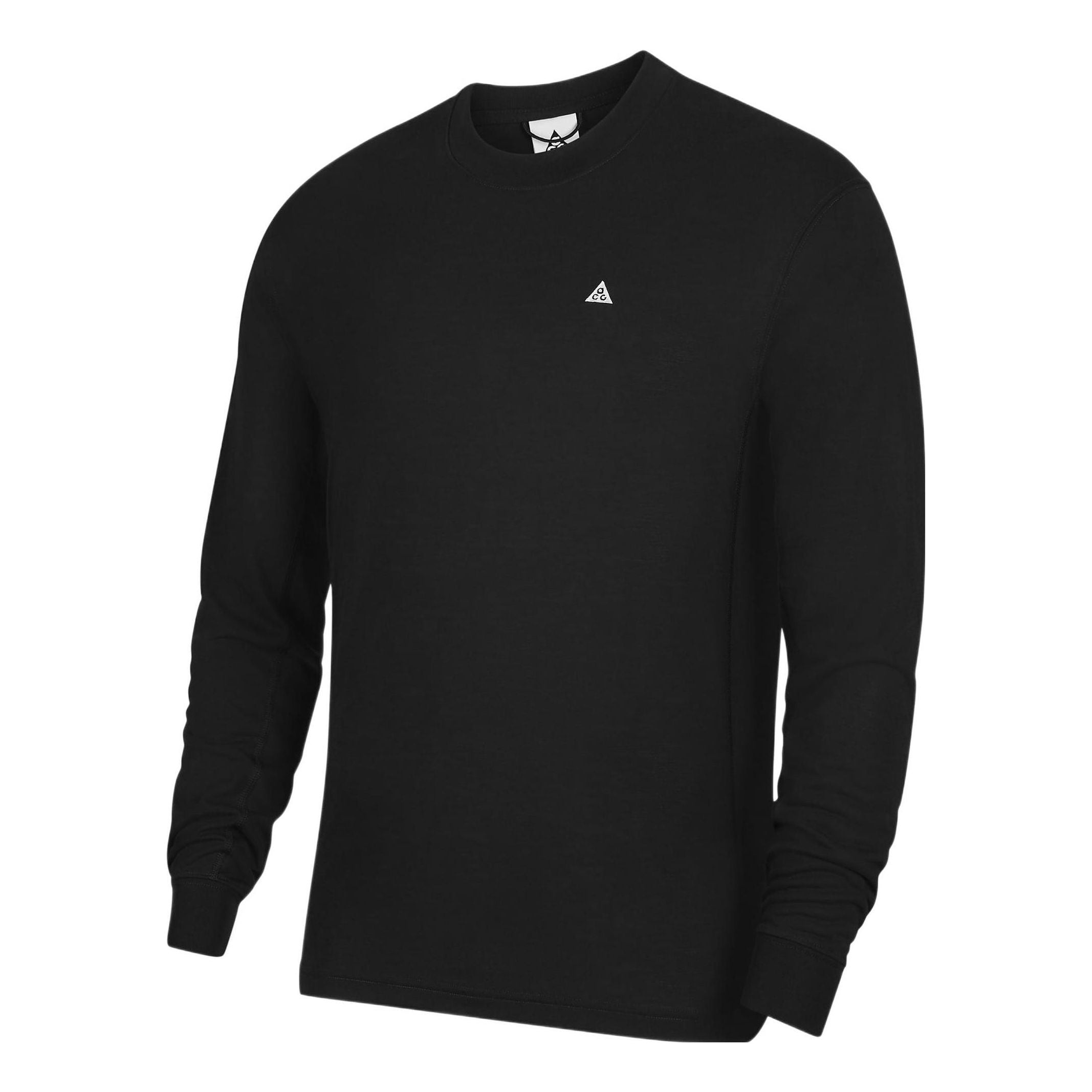 Men's Nike Dri-FIT ACG Solid Color Round Neck Long Sleeves Black DO9270-010 - 1