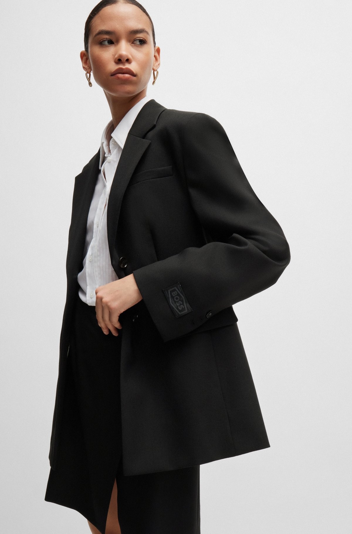 SLIM-FIT JACKET IN WOOL TWILL - 6