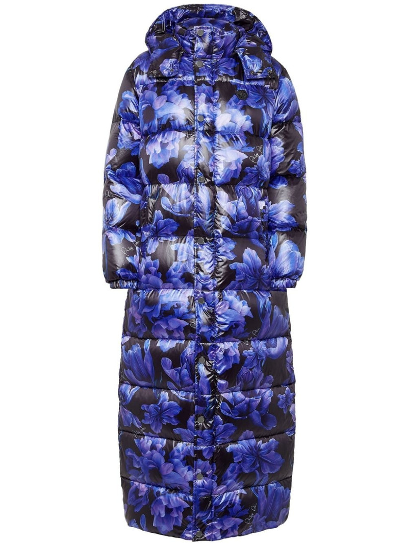 floral-print feather-down jacket 1