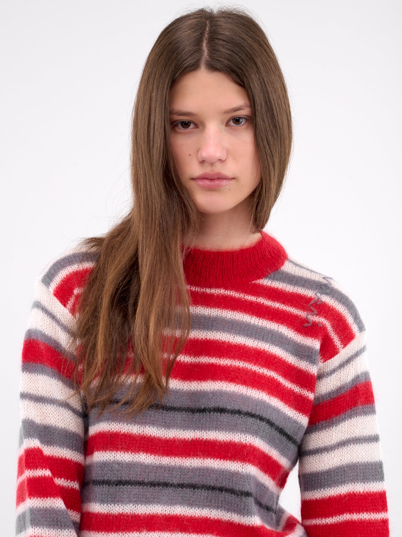 Striped Mohair Sweater - 5